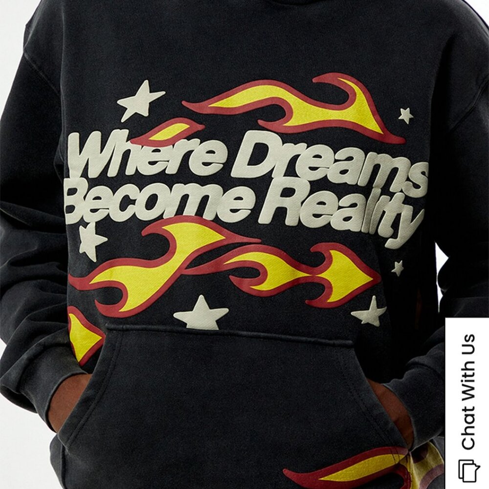 Pacsun Dreams Come True Puff Hoodie